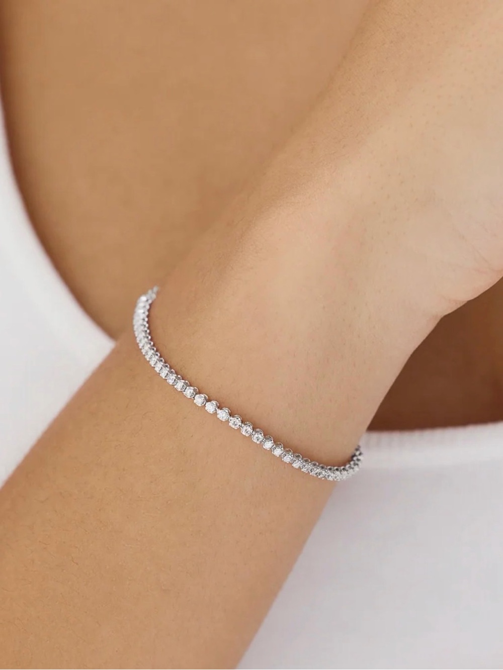 Ring Concierge Mini Diamond Tennis Bracelet